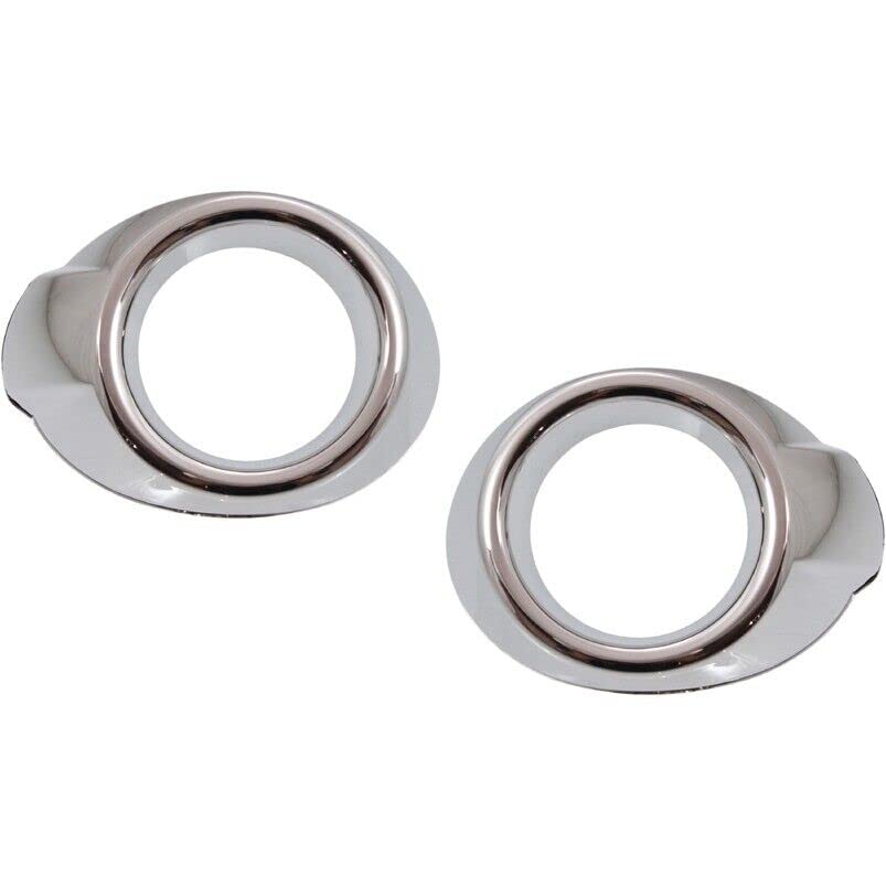 DAT AUTO PARTS Front Left Driver & Right Passenger Set Fog Light Bezel Cover Trim Molding Replacement for 2012 2013 2014 Ford Focus SE/SEL Silver C...