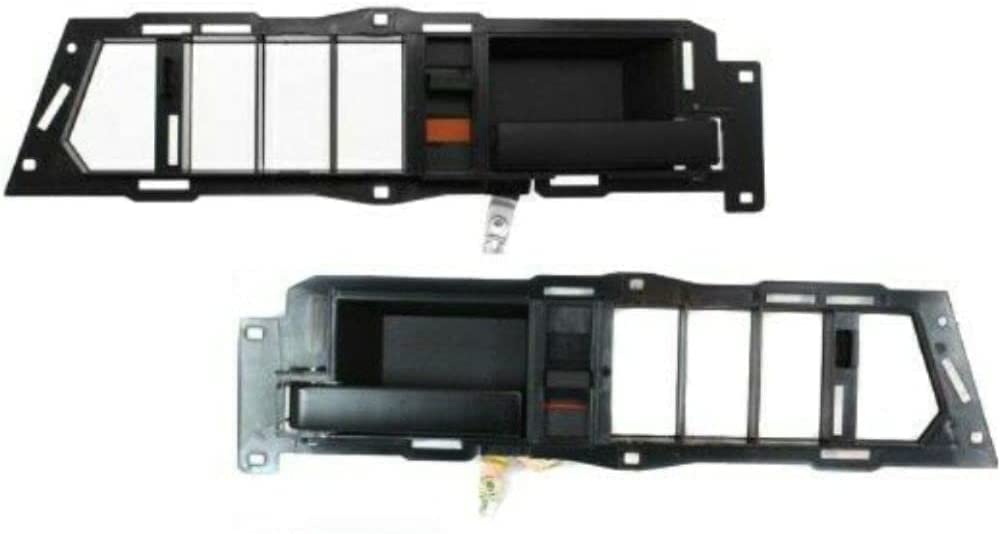 DAT AUTO PARTS Pair Left Right Door Handle for Set of 2 Replacement for 90-94 Chevrolet GMC Pickup Truck Black Plastic 22071936 22071935 GM1353104 ...
