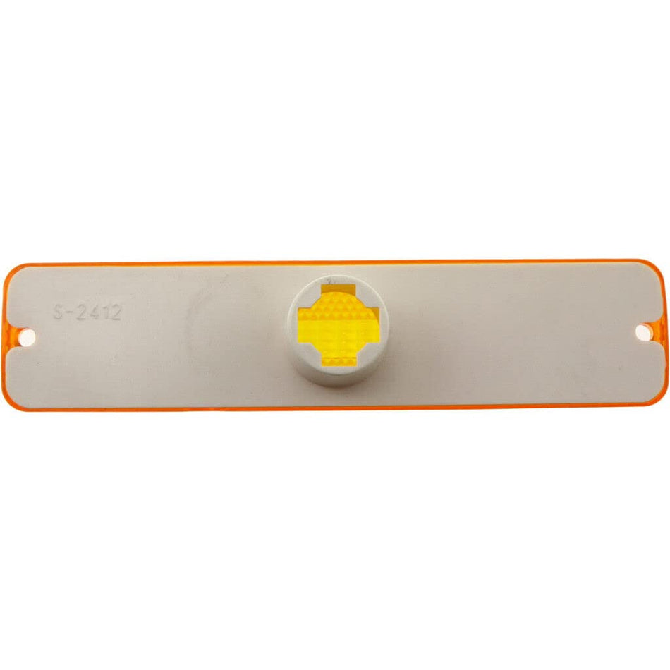 DAT AUTO PARTS Front Left Driver Or Right Passenger Side Bumper Reflector Side Marker Light Assembly Replacement For 1987-1995 Jeep Wrangler YJ Ora...