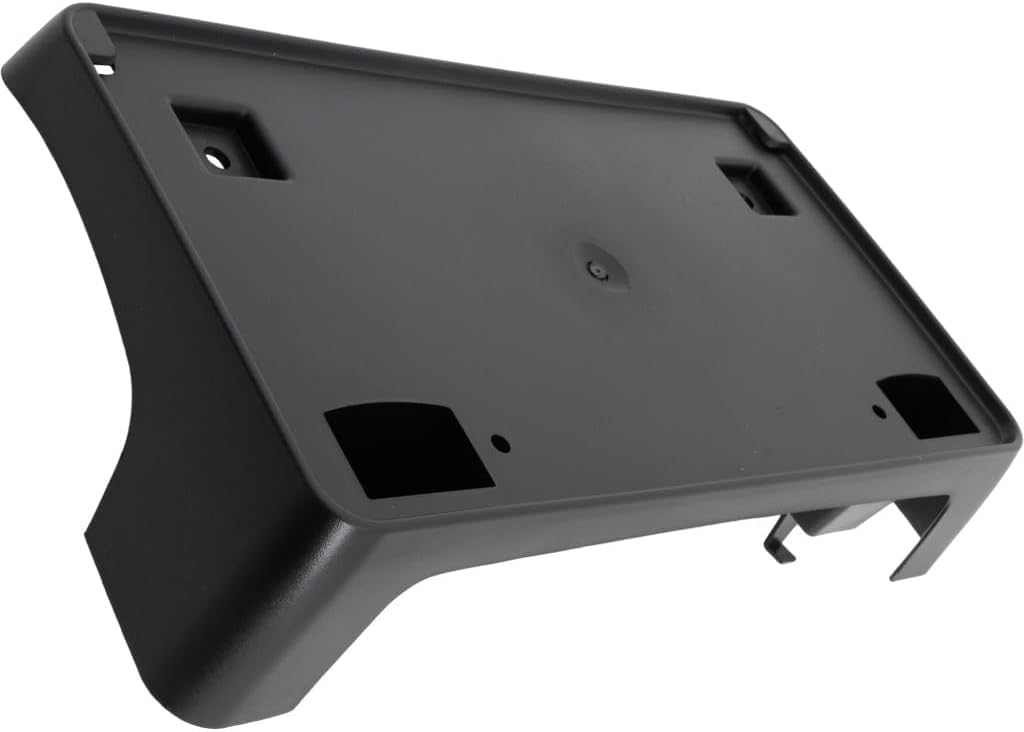 DAT AUTO PARTS Front Bumper License Plate Bracket Frame Cover Tag Holder Replacement for 2013-2016 Dodge Dart Black Plastic Textured CH1068123 6808...