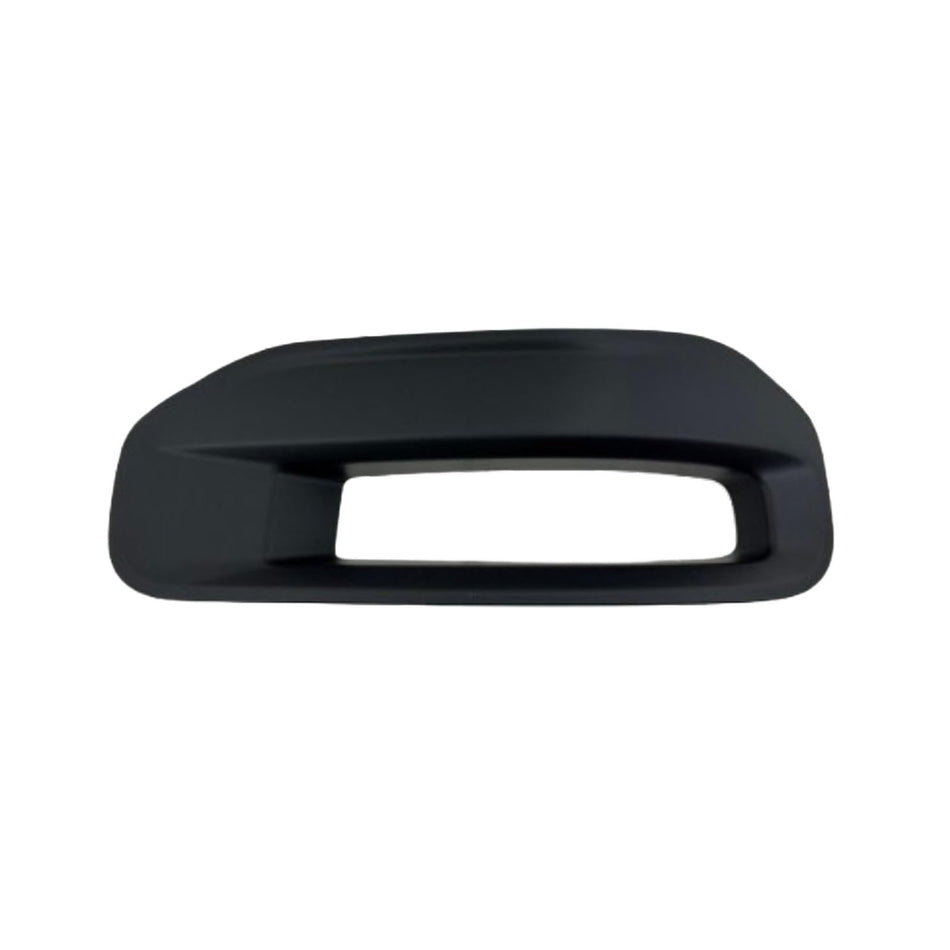 Front Passenger Side Bumper Cover Trim, For 2019-2024 Ram 1500, EXCEPT Rebel & TRX, Textured Black, Wo/Park Assist Sensor Hole, For Use With LED Fo...