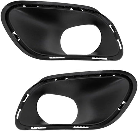 Front Left Driver & Right Passenger Side Fog Light Bezel Bumper Cover Insert Trim Set of 2 Replacement For 2014 -2018 Jeep Cherokee Exc Trailhawk M...