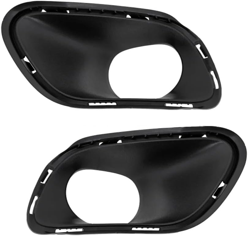 Front Left Driver & Right Passenger Side Fog Light Bezel Bumper Cover Insert Trim Set of 2 Replacement For 2014 -2018 Jeep Cherokee Exc Trailhawk M...