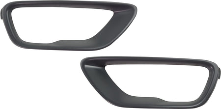 Front Left Driver & Right Passenger Side Set of 2 Fog Light Cover Bezel Trim Replacement For 2017-2022 Jeep Grand Cherokee Laredo Overland Limited ...