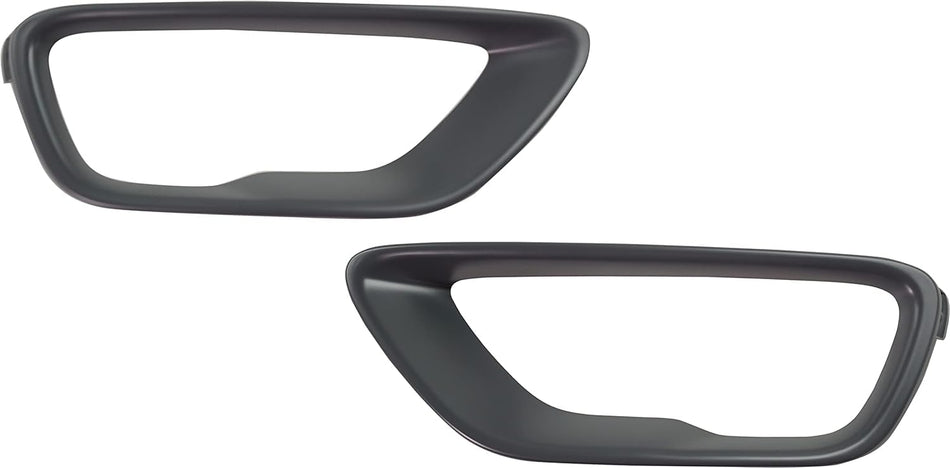 Front Left Driver & Right Passenger Side Set of 2 Fog Light Cover Bezel Trim Replacement For 2017-2022 Jeep Grand Cherokee Laredo Overland Limited ...
