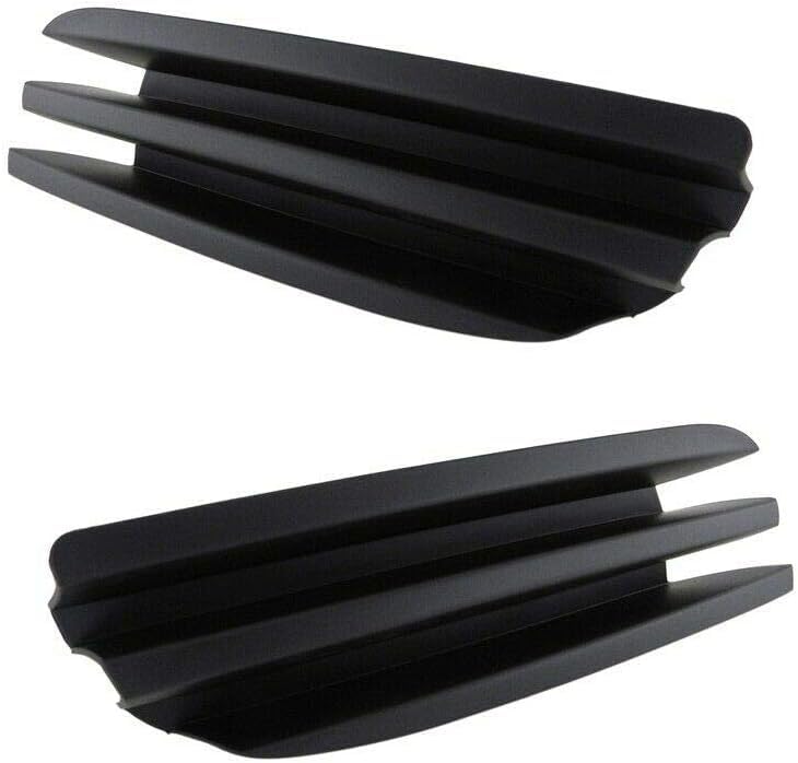 DAT AUTO PARTS Front Left Driver & Right Passenger Side Bumper Fog Light Cover Pair Replacement For 2008 - 2010 Chrysler Town and Country Matte Gra...