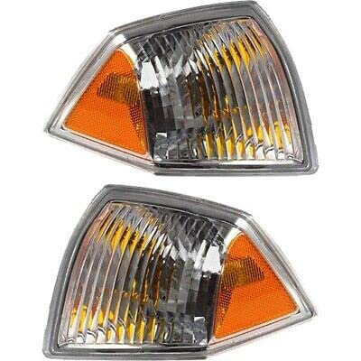 DAT AUTO PARTS Front Left Driver & Right Passenger Pair Turn Signal Light Parking Lamp Assembly Set Of 2 Replacement For 2007-2010 Jeep Compass MK ...