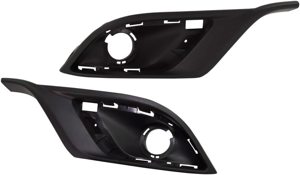 Front Left Driver & Right Passenger Set of 2 Inner Fog Light Cover Bezel Trim Pair Replacement For 2014-2020 Dodge Durango Except 2018-2020 SRT/RT ...