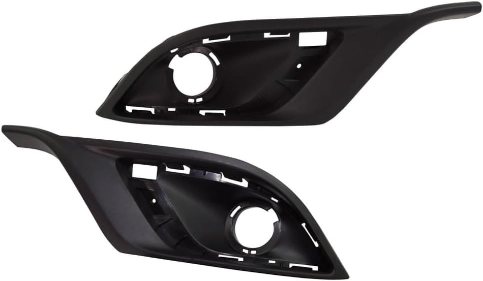Front Left Driver & Right Passenger Set of 2 Inner Fog Light Cover Bezel Trim Pair Replacement For 2014-2020 Dodge Durango Except 2018-2020 SRT/RT ...