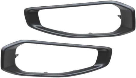 Front Left Driver & Right Passenger Set Of 2 Bumper Fog Light Cover Trim Pair Replacement For 2018-2025 Jeep Wrangler JL 2020-2025 Gladiator JT Bla...