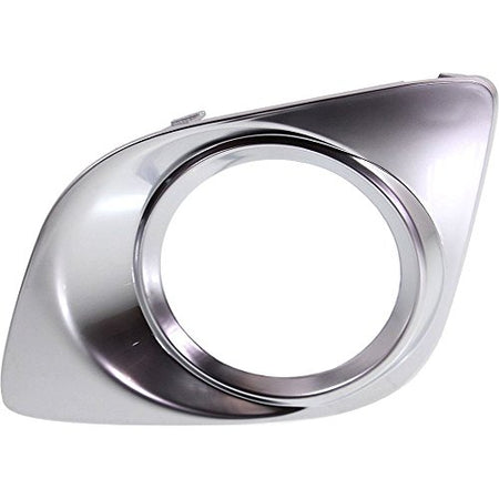 DAT AUTO PARTS Front Left Driver Side Fog Lamp Bezel Molding Replacement For 2009 - 2012 Toyota Venza Finished Chrome TO1038133 521280T010