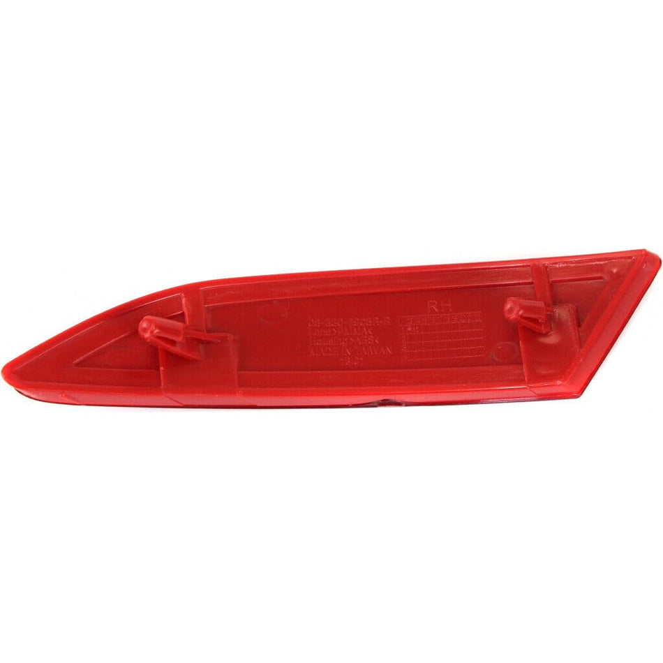 Rear Passenger Side Bumper Reflector Fits 2012-2018 Ford Focus Red Lens FO1185101
