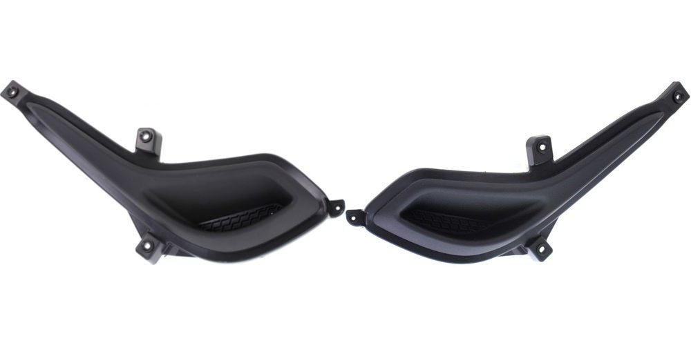 Front Left Driver & Right Passenger Set of 2 Fog Light Cover Lamp Hole Trim Molding Insert Replacement Pair For 2012-2017 Hyundai Accent Sedan and ...