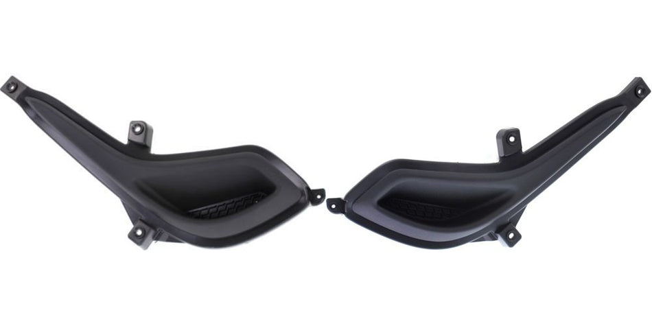 Front Left Driver & Right Passenger Set of 2 Fog Light Cover Lamp Hole Trim Molding Insert Replacement Pair For 2012-2017 Hyundai Accent Sedan and ...