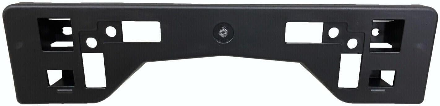 DAT AUTO PARTS Front Bumper License Plate Frame Tag Mounting Bracket Holder Cover Replacement for 2021-2022 Toyota Venza Black Textured PP Plastic ...