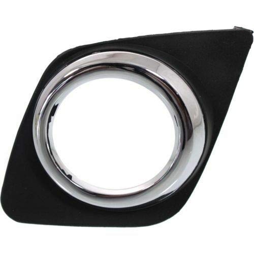 DAT AUTO PARTS Left Front Driver Side Fog Light Bezel Replacement for 09-12 Toyota Rav4 Black Textured TO1038129 521280R010