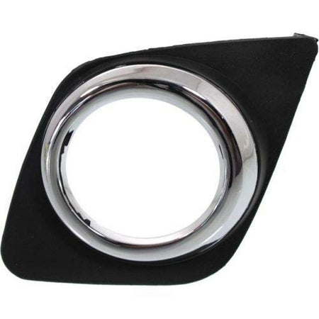 DAT AUTO PARTS Left Front Driver Side Fog Light Bezel Replacement for 09-12 Toyota Rav4 Black Textured TO1038129 521280R010