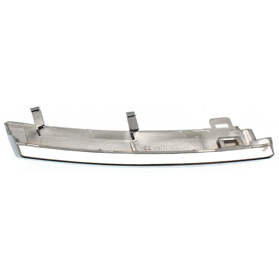 DAT AUTO PARTS Front Left Driver Side Upper Grille Molding Bracket Replacement For 2007 - 2009 Honda CR-V EX EX-L Chrome Smooth HO1212110 71125SXSA21