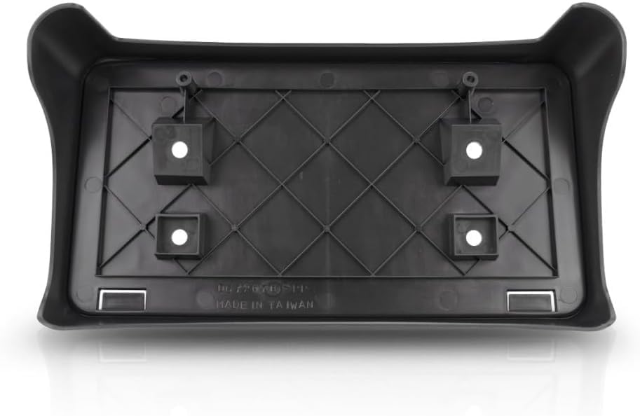 DAT AUTO PARTS Front Bumper License Plate Frame Tag Mounting Bracket Holder Replacement for 2003-2009 Dodge Ram 1500 2500 3500 Black Textured Madeo...