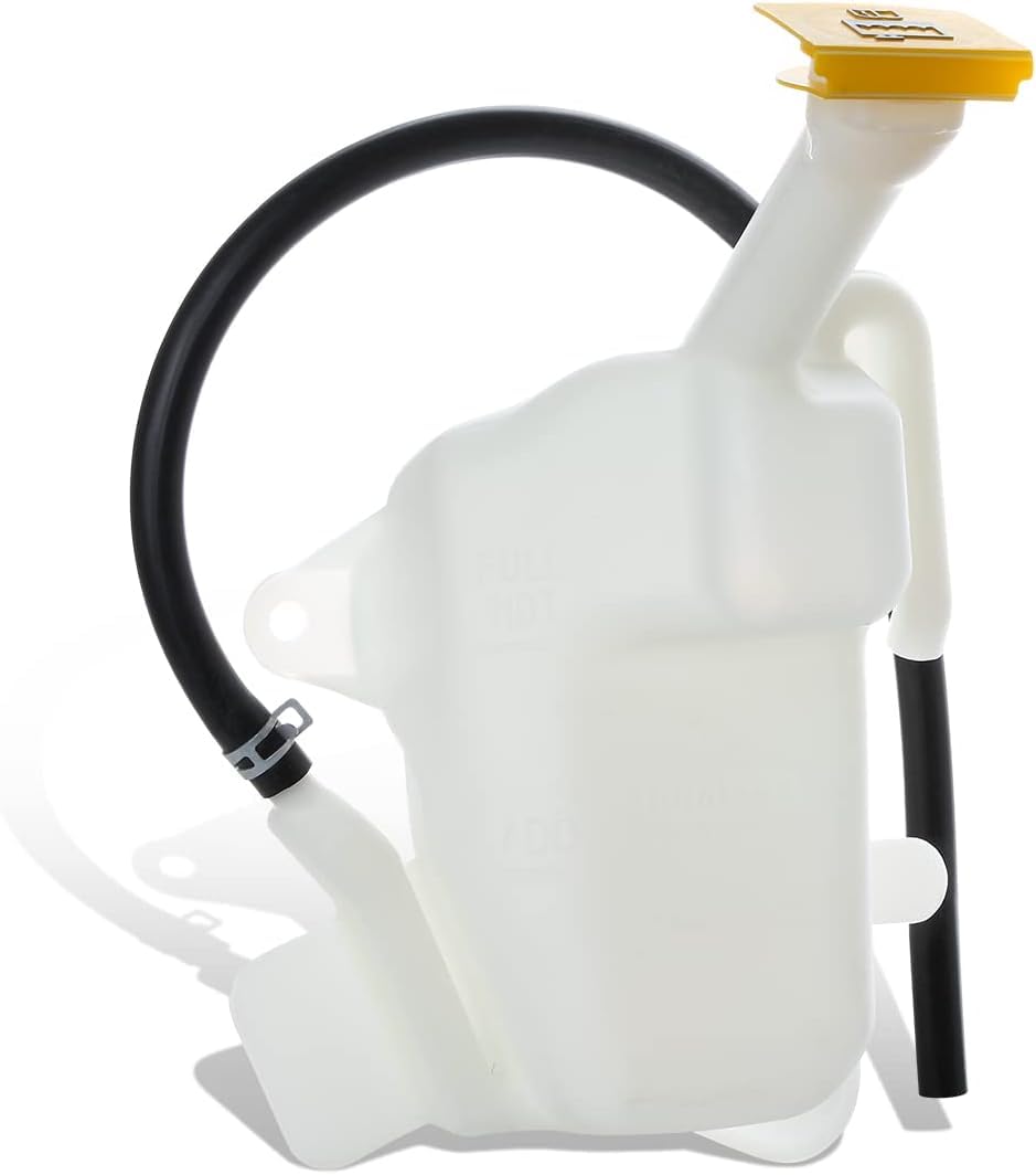 DAT AUTO PARTS Engine Coolant Recovery Bottle Overflow Reservoir Tank Replacement for 2000-2005 Dodge Neon With Hose and Cap White Textured Plastic...
