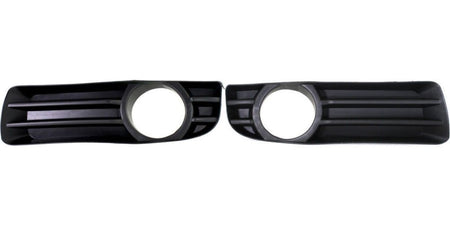 DAT AUTO PARTS Front Right Passenger & Left Driver Side Bumper Fog Light Bezel Cover Grille Set of 2 Replacement For 2005 - 2010 Chrysler 300 Black...