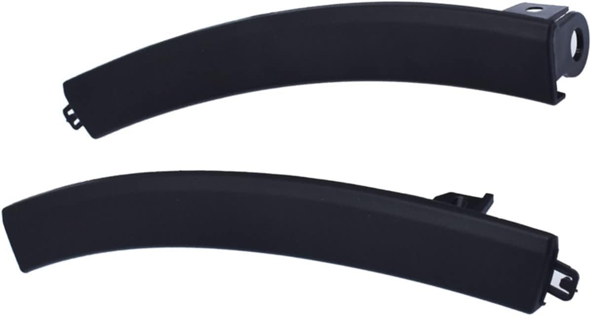 PAIR Front Left Driver And Right Passenger Side Bumper To Grille Garnish Bracket Set Of 2 Replacement For 2007-2011 Honda CRV Black Textured Plasti...