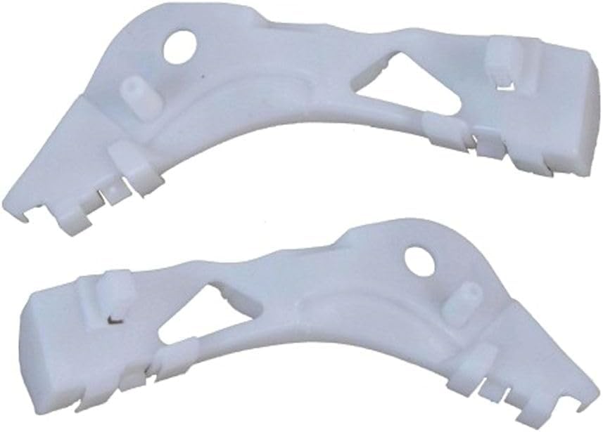 DAT AUTO PARTS Front Left Driver, Right Passenger Side Bumper Cover Bracket Insert Retainer Pair Set Of 2 Replacement For 2003 - 2008 Mazda 6 White...