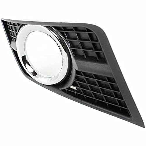 DAT AUTO PARTS Front Right Passenger Side Fog Light Bezel Cover Bumper Insert Lamp Molding Replacement for 2010-2016 Cadillac SRX Black Textured Pl...