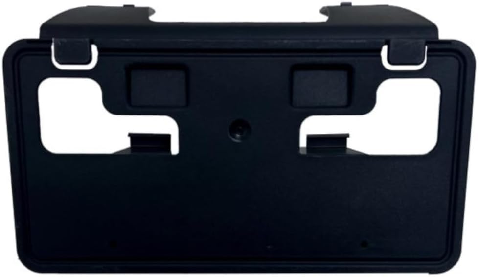 Front Bumper License Plate Frame Tag Mounting Bracket Holder Replacement For 2023-2025 Ford Super Duty F-450 F-550 F650 Pickup Truck Single RWD Bla...