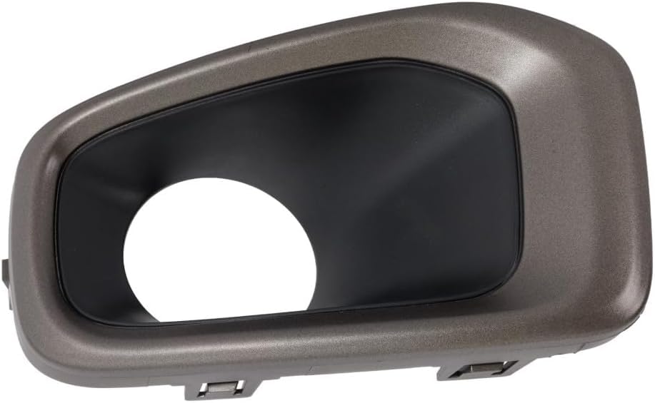 DAT AUTO PARTS Front Right Passenger Side Bumper Fog Light Cover Bezel Trim Insert Replacement For 2016-2018 Jeep Renegade Black & Gray Textured Pl...