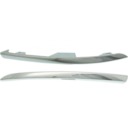 DAT AUTO PARTS Front Left Driver & Right Passenger Side Lower Pair Bumper Cover Molding Trim Replacement For 2017 - 2021 Jeep Grand Cherokee Chrome...