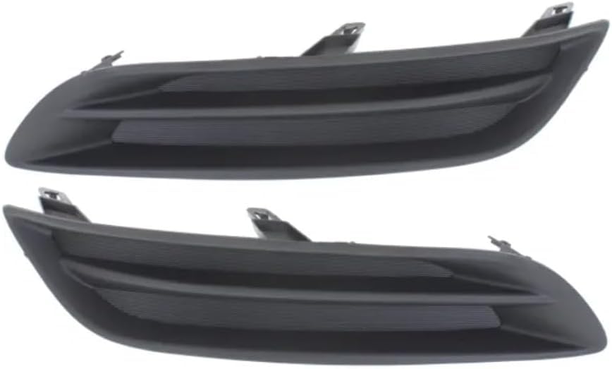 DAT AUTO PARTS Front Right Passenger and Left Driver Side Bumper Fog Light Lamp Hole Cover Set of 2 Replacement for 2013-2015 Nissan Sentra Black T...