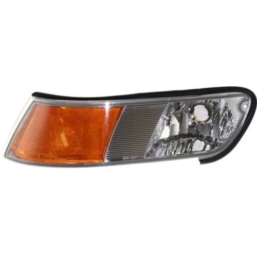 Front Driver and Passenger Side Marker Light Set of 2 Fits 1998-2002 Mercury Grand Marquis Amber Lens FO2550124 FO2551124 XW3Z15A201AB