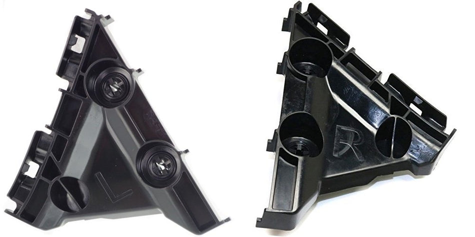 DAT AUTO PARTS Rear Left Driver And Right Passenger Side Bumper Cover Support Bracket Retainer Replacement For 2007 - 2011 Toyota Camry Black Smoot...