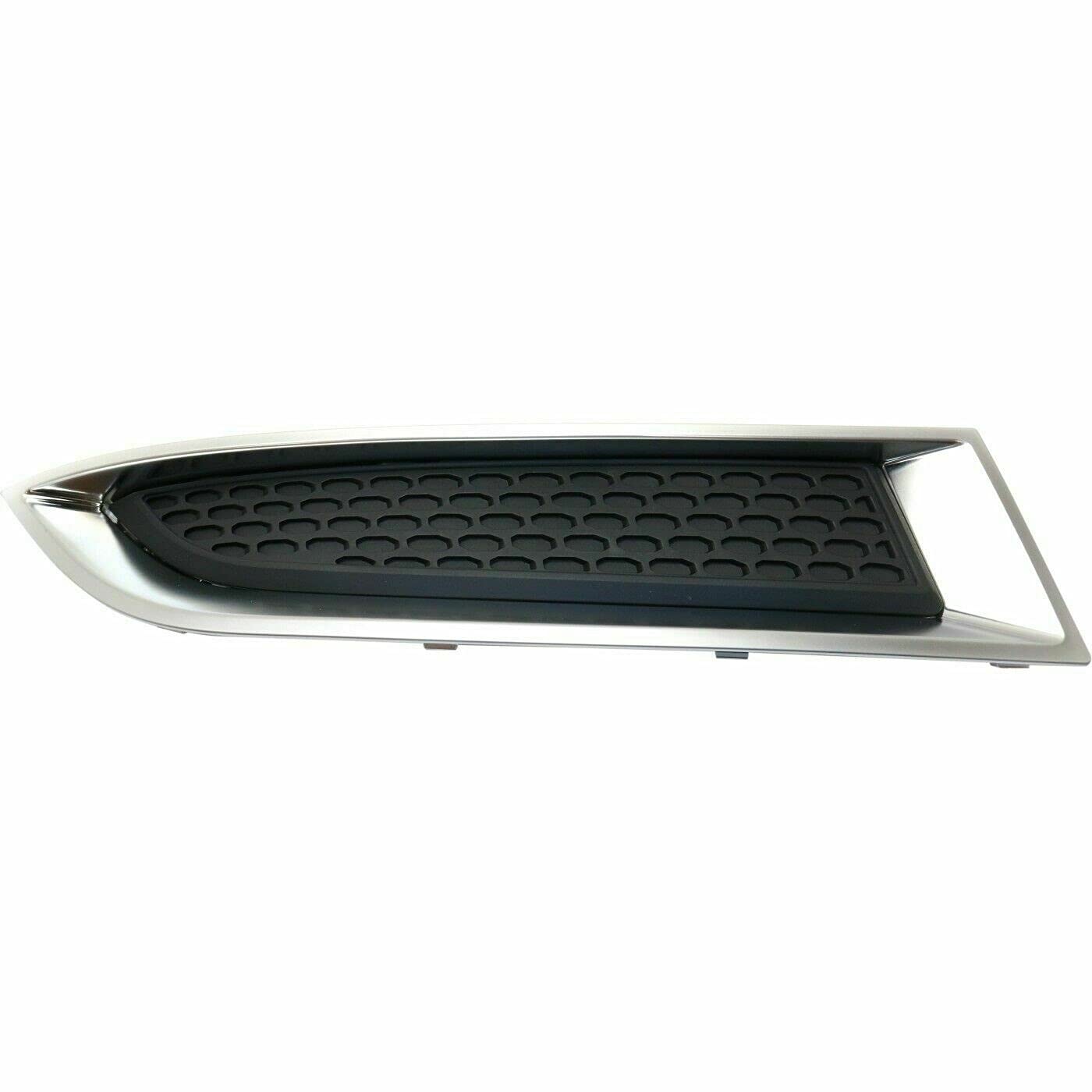 DAT AUTO PARTS Front Right Passenger Side Bumper Insert Fog Light Hole Cover Grille Molding Replacement For 2013-2017 GMC Acadia Black Textured Pla...