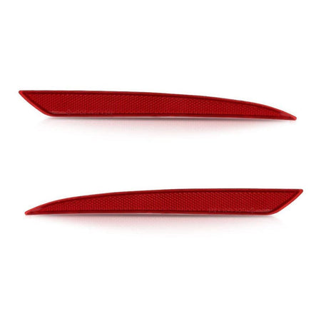 Rear Left Driver & Right Passenger Set Of 2 Bumper Cover Marker Light Reflector Lamp Insert Pair Replacement For 2013-2018 Ford Fusion Includes Eng...