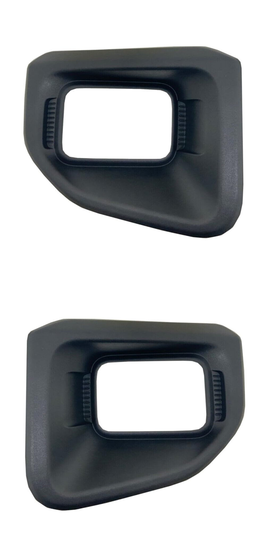 Front Left Driver & Right Passenger Set Fog Light Cover Bezel Trim Molding Pair Replacement For 2020-2022 Ford F450 F550 Super Duty Pickup Truck Bl...