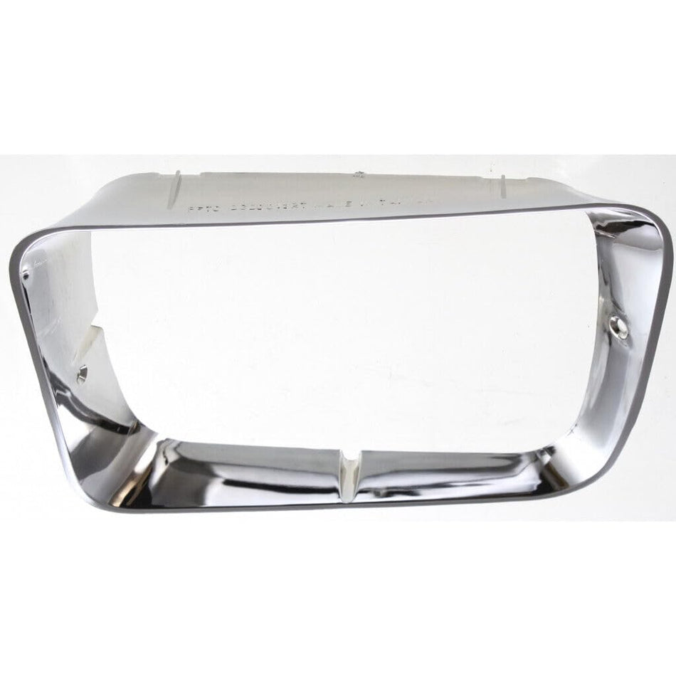 DAT AUTO PARTS Front Right Passenger Side Head Light Door Bezel Grille Replacement For 1992-1993 Dodge Fullsize Pickup and Ramcharger Silver Chrome...
