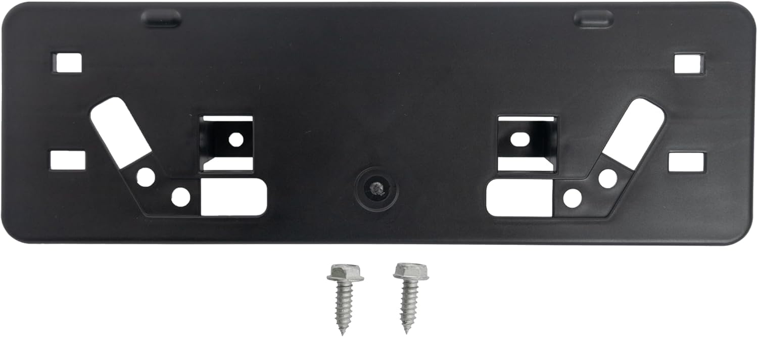 DAT AUTO PARTS Front Bumper Cover License Plate Frame Tag Mounting Bracket Holder Replacement for 2021-2024 Lexus IS300 WITHOUT F-SPORT Black Textu...