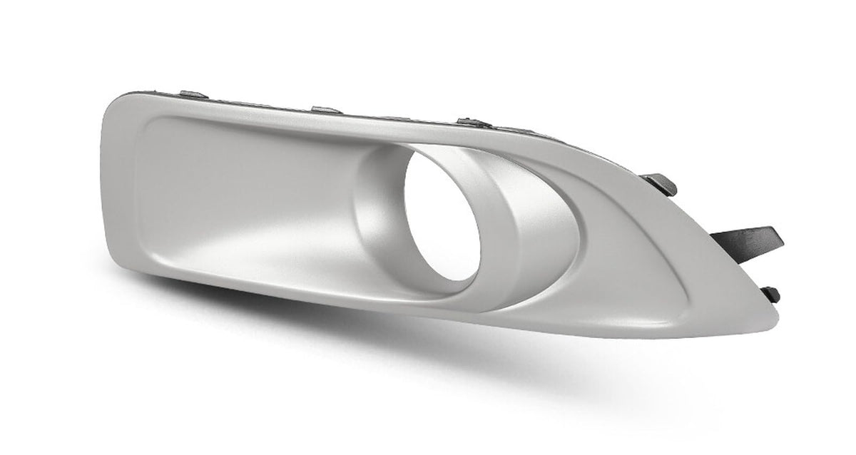 DAT AUTO PARTS Front Left Driver Side Bumper Cover Molding Bezel, Fits 2010-2012 Subaru Outback, Silver Plastic Primed Finish, SU1038101 57731AJ43A