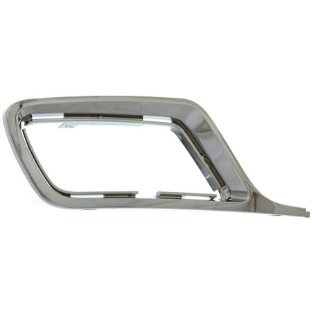DAT AUTO PARTS Front Right Passenger Side Fog Light Trim Molding Bumper Insert Replacement For 2010 2011 2012 Lincoln MKZ Chrome Silver Smooth Plas...
