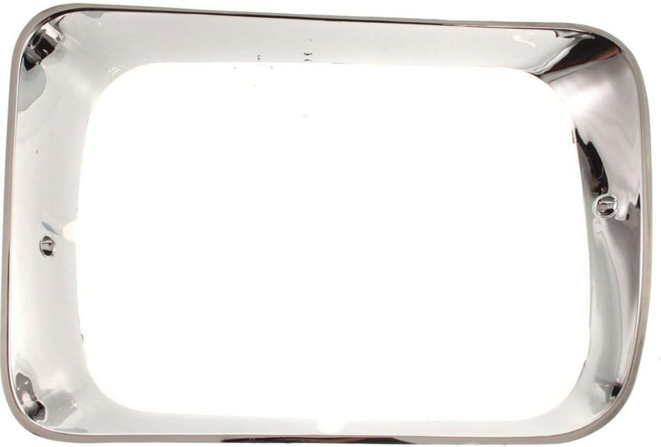 DAT AUTO PARTS Front Left Driver Side HeadLight Door Grille Bezel Replacement for 92-93 Dodge Fullsize Pickup and Ramcharger Silver Chrome Textured...