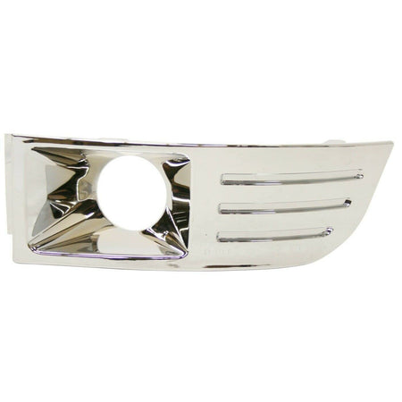 DAT AUTO PARTS Front Left Driver Side Fog Light Bezel Cover Grille Trim Molding Bumper Insert Replacement For 2009-2012 Ford Flex Silver Chrome Smo...