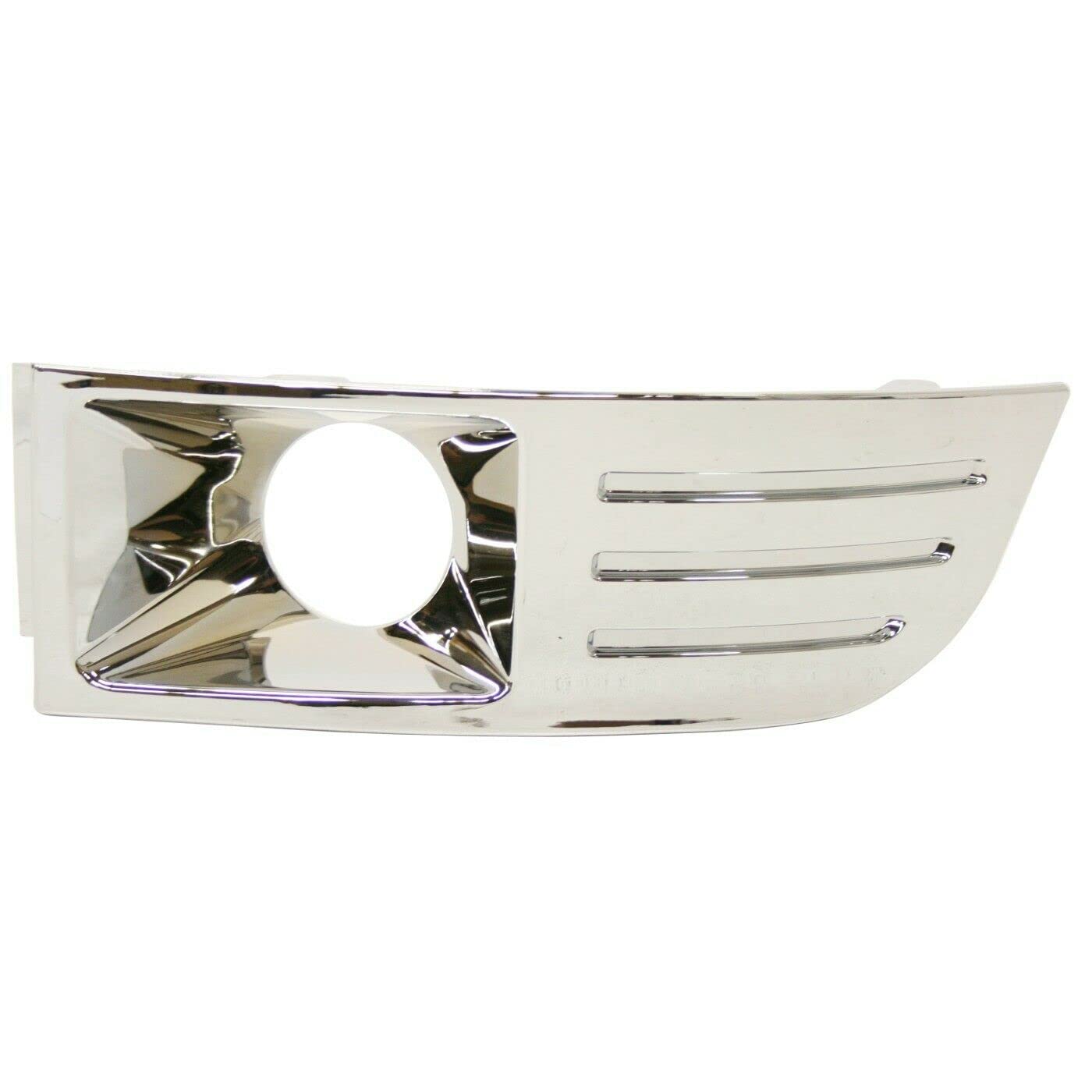 DAT AUTO PARTS Front Left Driver Side Fog Light Bezel Cover Grille Trim Molding Bumper Insert Replacement For 2009 2010 2011 2012 Ford Flex Silver ...