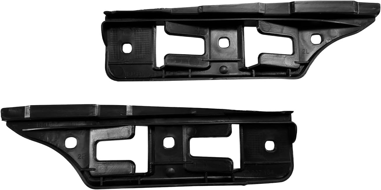 DAT AUTO PARTS Outer Bumper Cover Locating Guide Bracket Reinforcement Support PAIR Replacement For 2005 - 2010 Volkswagen Jetta Black Smooth Set o...
