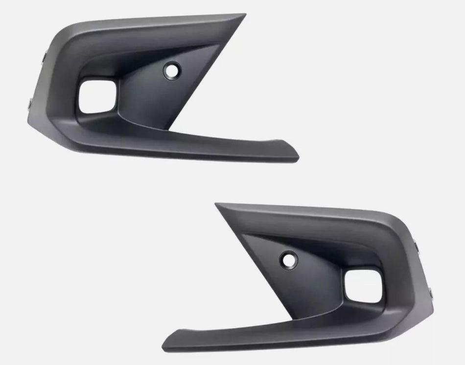 Front Driver & Passenger Set Of 2 Fog Light Cover Lamp Bezel Bumper Insert Pair Replacement For 2022-2024 Honda Civic Sedan Touring With Park Assis...