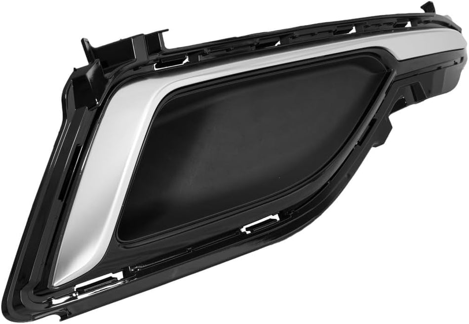DAT AUTO PARTS Front Right Passenger Running Light Fog Lamp Cover Bumper Molding Insert Replacement For 2015-2017 Hyundai Sonata Standard Models Bl...