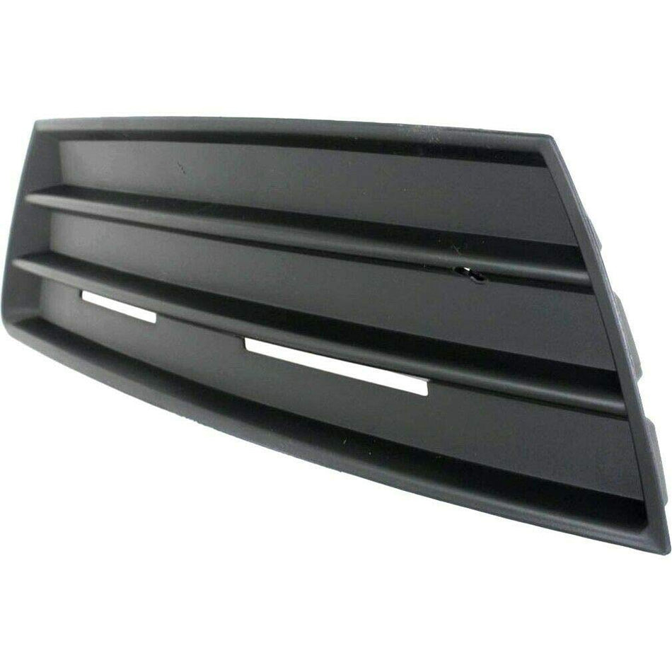 DAT AUTO PARTS Front Left Driver Side Bumper Fog Light Lamp Hole Cover Grille Molding Trim Replacement for 2009-2012 Volkswagen Passat CC Black Tex...