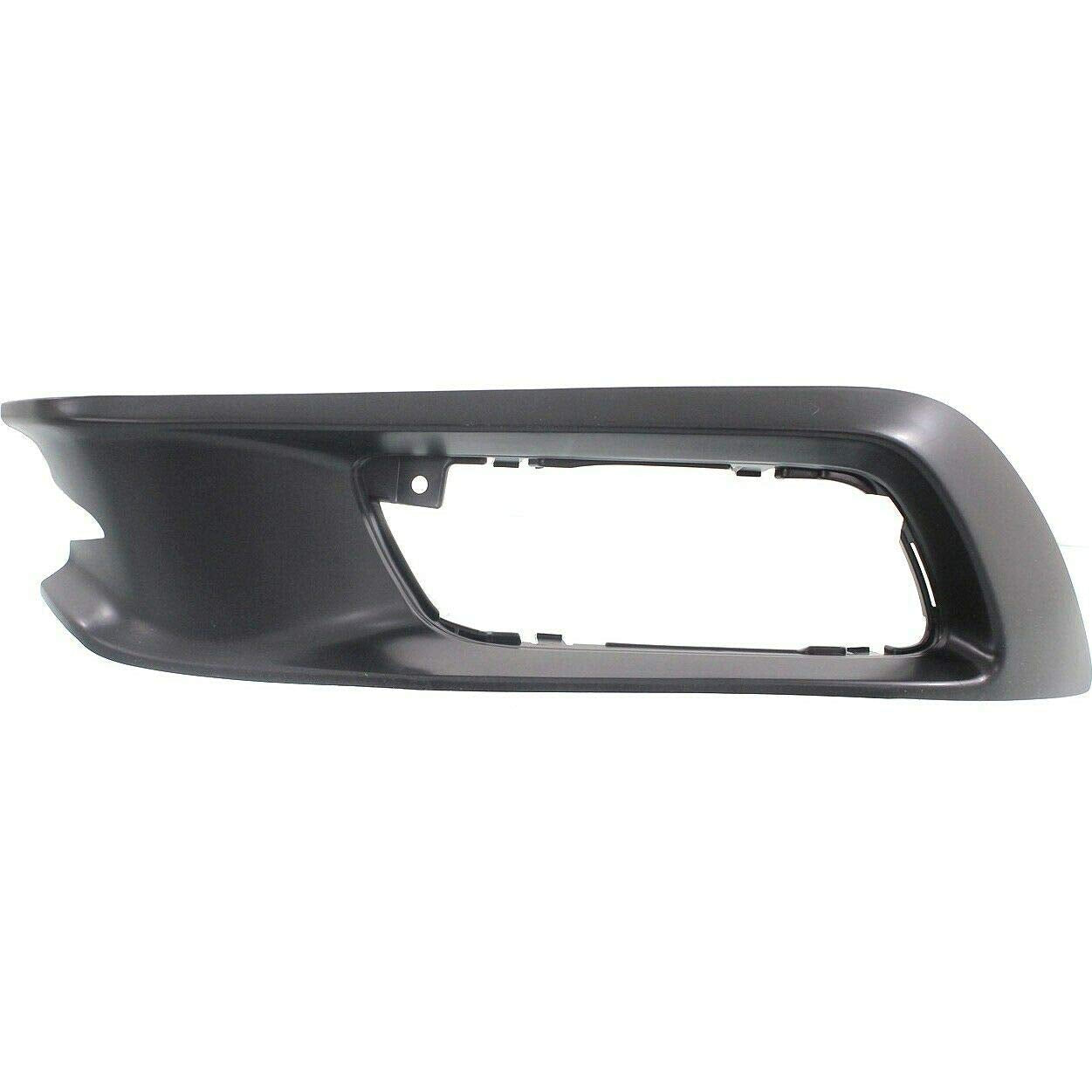 DAT AUTO PARTS Front Left Driver Side Bumper Insert Fog Light Bezel Lamp Trim Cover Molding Replacement For 2012 Honda Civic 4 Door Sedan Black Tex...