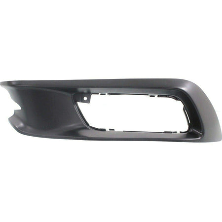 DAT AUTO PARTS Front Left Driver Side Bumper Insert Fog Light Bezel Lamp Trim Cover Molding Replacement For 2012 Honda Civic 4 Door Sedan Black Tex...